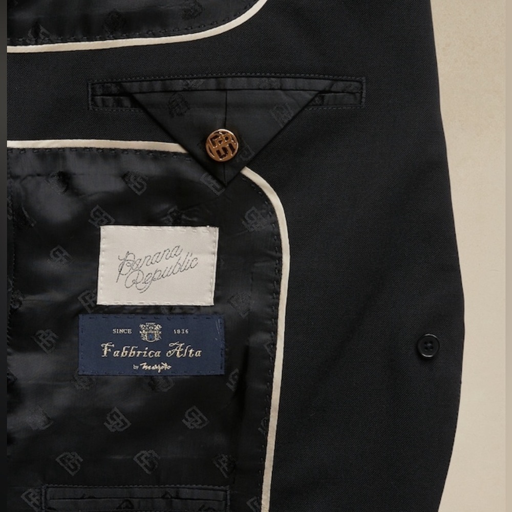 NWT! Banana Republic Black Siena Italian Wool Blazer - Multiple Sizes 🩷 #444943 - Picture 15 of 16